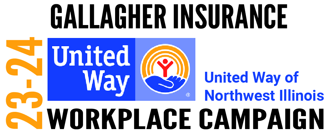 Gallagher Insurance 23-24 Workplace Campaign United Way of Northwest Illinois 