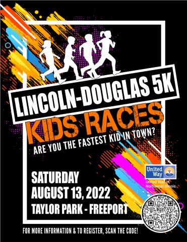 Kids Races Flyer, august 13, 2022